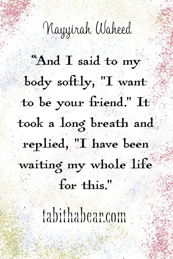 A quote stated at the beginning of the post to emphasize the liberation of body positivity and acceptance. The Liberation of Standing Naked in A Women's Locker Room, personal essay.